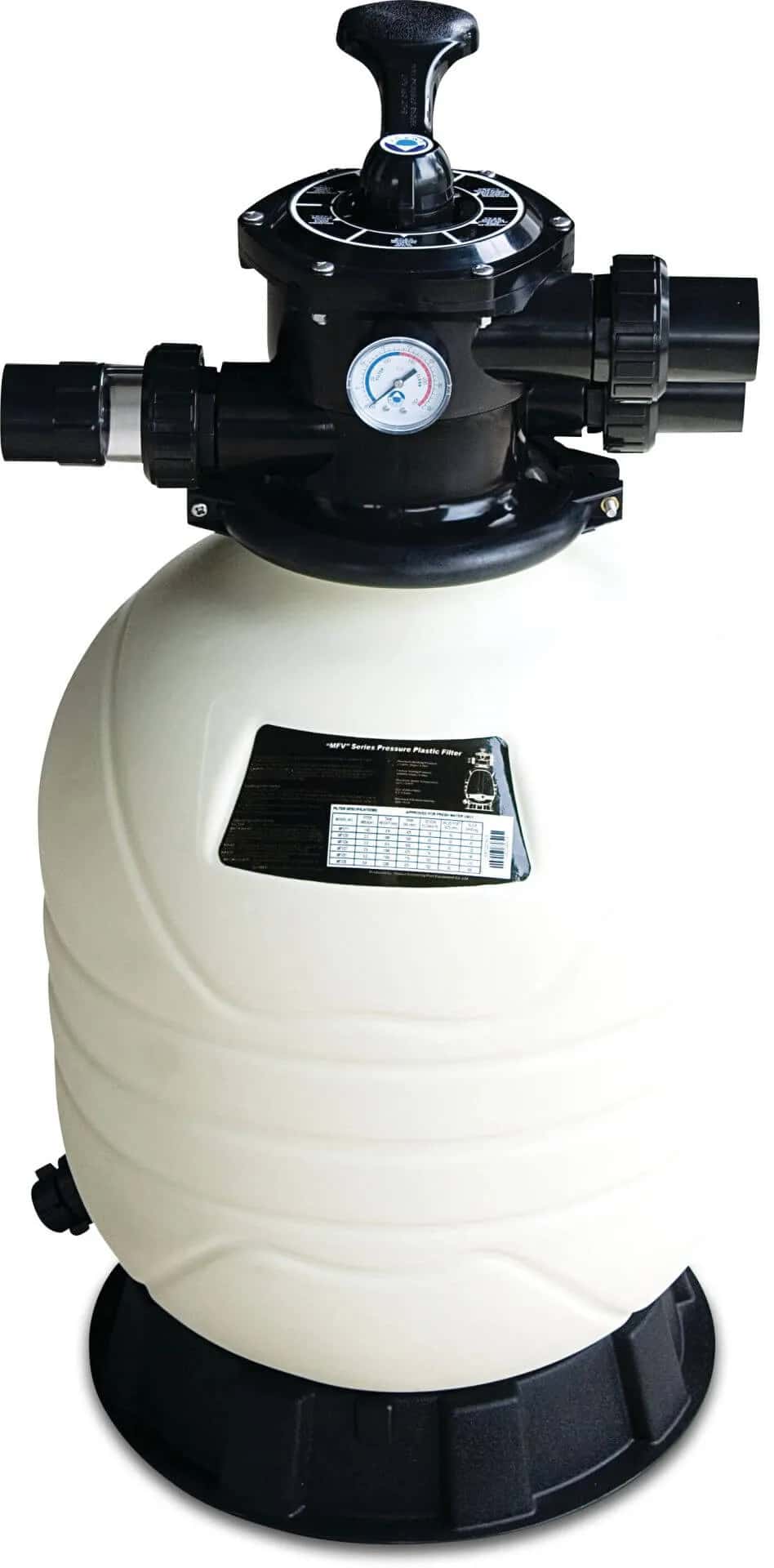 Miniaturka: Flotide Filtr piaskowy HDPE 50 mm / 1 1/2" KW metryczny/calowy 2,8bar biały typ MFV17
